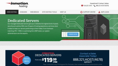 inmotion mejor hosting servidor dedicado