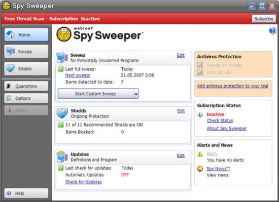 Spy Sweeper mejores programas antiespia