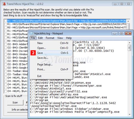 Trend Micro HiJackThis Portable 1