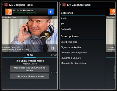 Vaughan Radio app