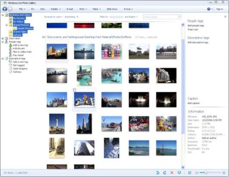 Windows Live Photo Gallery mejores programas para organizar fotos y crear un álbum online