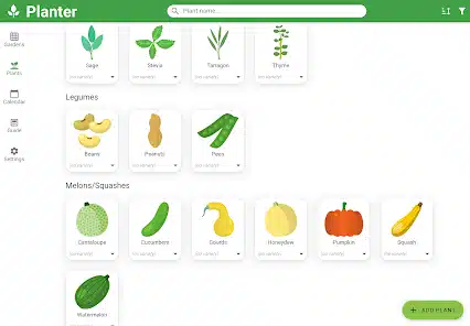 mejor app de jardineria - Planter Garden Planner