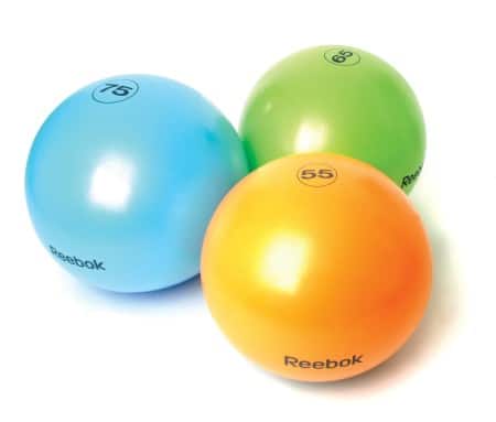 Reebok Gym ball - Pelota para fitness antipinchazos - mejor accesorio para hacer deporte en casa