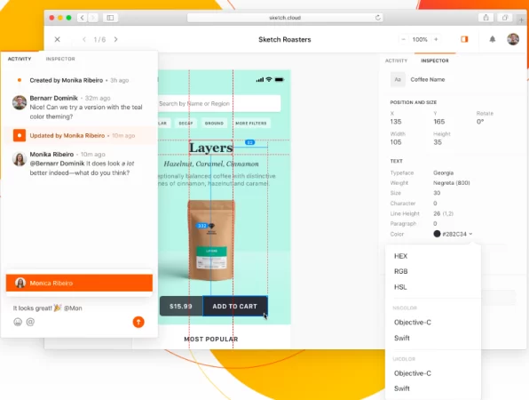 Sketch software de diseño web gratis