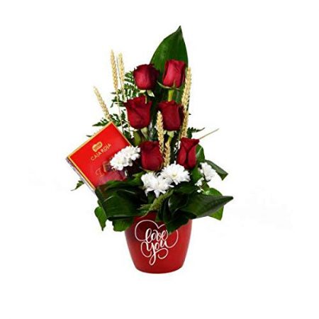 mejor regalo san valentin para mujer - ramo rosas y bombones