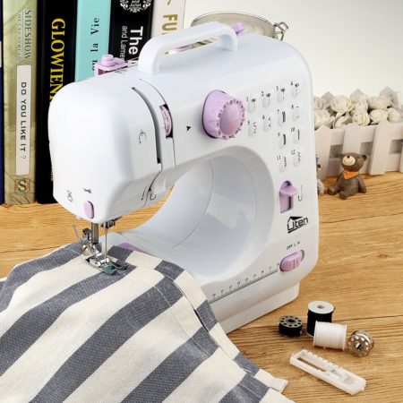 Mini máquina de coser manual electrica