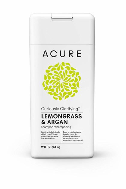 mejor champu natural para pelo graso - Acure Shampoo Curiously Clarifyng, Lemongrass & Argan