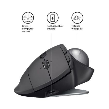 mejores ratones inalambricos - Logitech MX Ergo trackball inalambrico
