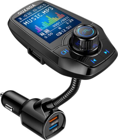 Transmisor FM Bluetooth para Auto con 1,8 Pantalla a Color