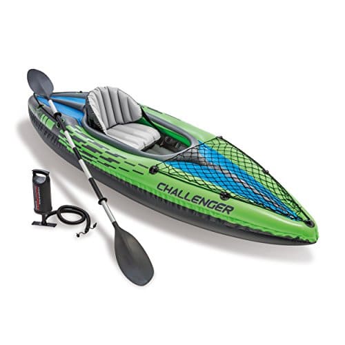 Intex 68305EP, Kayak Inflable, 1 Persona, 100 kg, PVC, Negro, Verde, 274 X 76 X 33 cm (Modelo variable según imagen)
