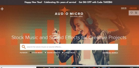 AudioMicro.com efectos de sonido gratuitos