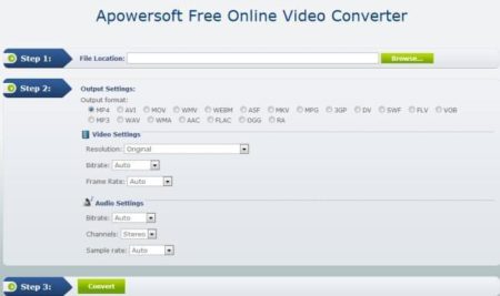 Apowersoft conversor de video online gratis