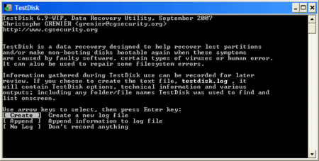 mejor programa de recuperación de discos duros - TESTDISK