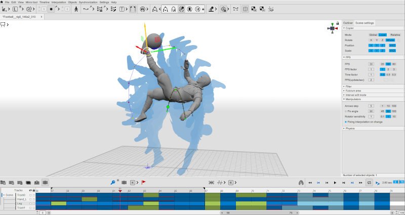 Cascadeur - Gran software gratuito de animación 3D para videojuegos y películas