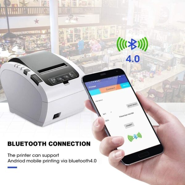 MUNBYN Impresora de recibos Térmica Bluetooth