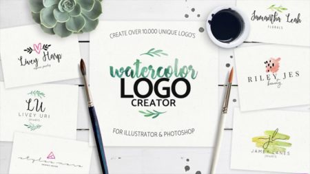 Watercolor Logo Maker - hacer logos originales