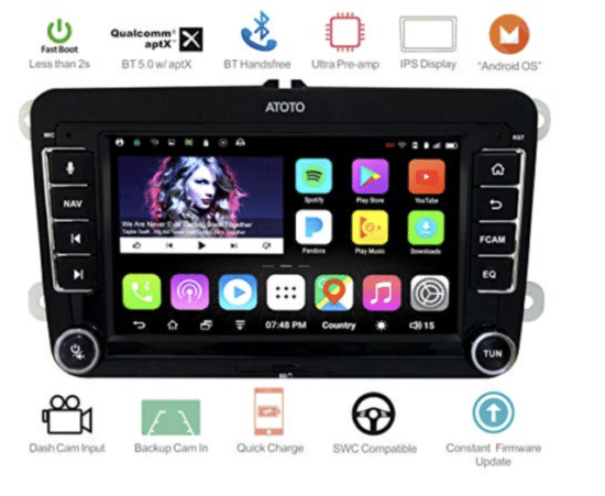 A6 Doble DIN Android - mejores radios para auto
