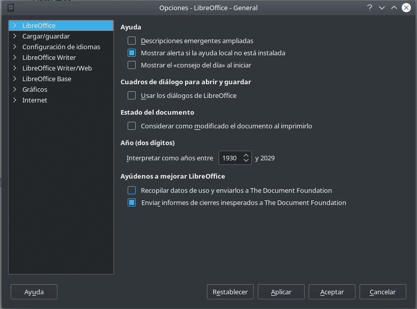 Como configurar LibreOffice