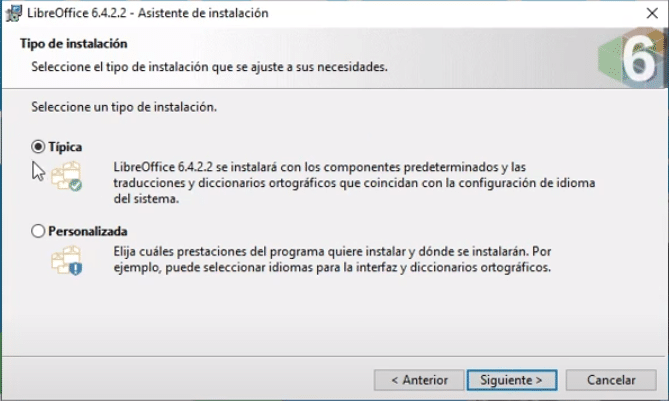 instalacion libreoffice