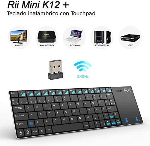 Rii K12 Mini - Teclado con touchpad para smart tv samsung
