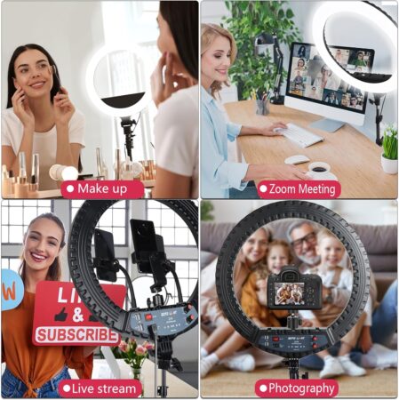Anillo de luz LED de 21 pulgadas con trípode