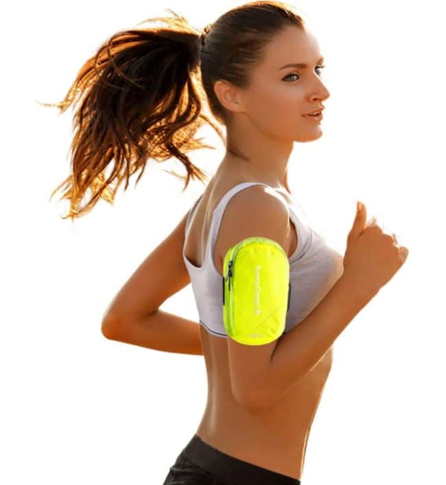 Brazalete Deportivo Ajustable SGERUFZ Para Correr Y Entrenar - Compatible Con Móviles Grandes Hasta 6,5 Pulgadas