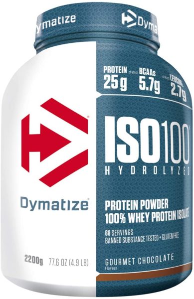 Dymatize ISO 100 - mejor Hidrolizado de Proteína de Suero Whey
