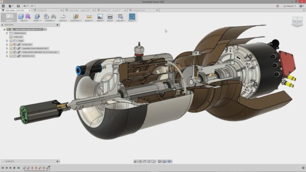 Mejores programas CAD gratis 21 Fusion 360 - programa cad gratuito