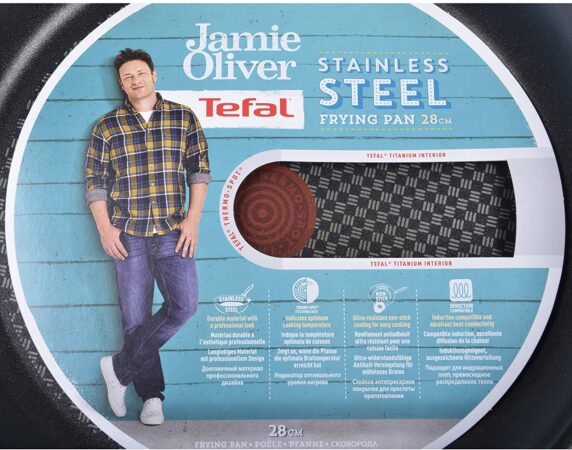 Tefal Jamie Oliver Sartén con Recubrimiento Antiadherente