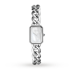 Chanel Premiere Reloj de mujer de acero inoxidable con esfera nacarada H3249