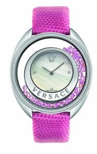 Reloj de pulsera Versace para mujer 86Q951MD497 S111 Destiny Spirit Pink Leather Diamond
