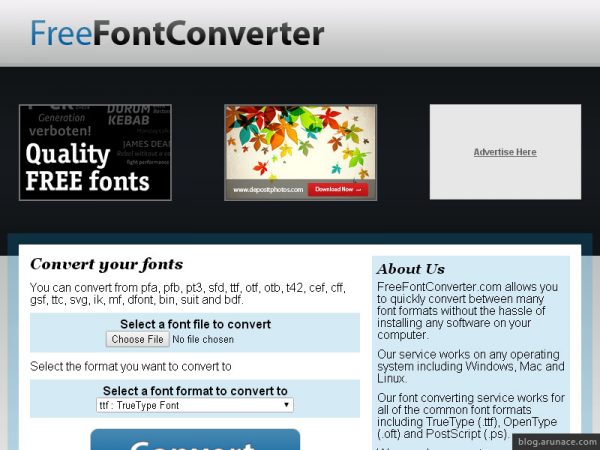 free-font-converter-arunace