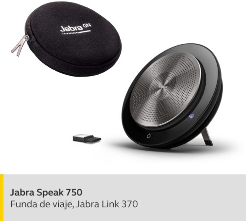 Jabra Speak 750 - Altavoz Portátil para Conferencias con Adaptador Bluetooth