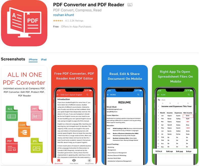 Convertidor y lector de PDF
