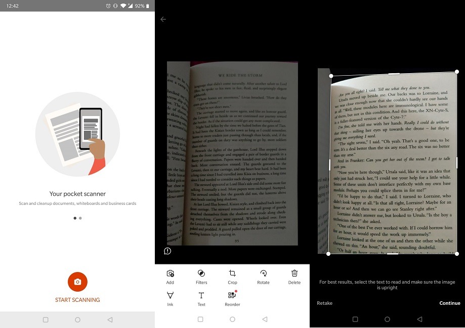 Aplicaciones de escáner de documentos Android Office Lens