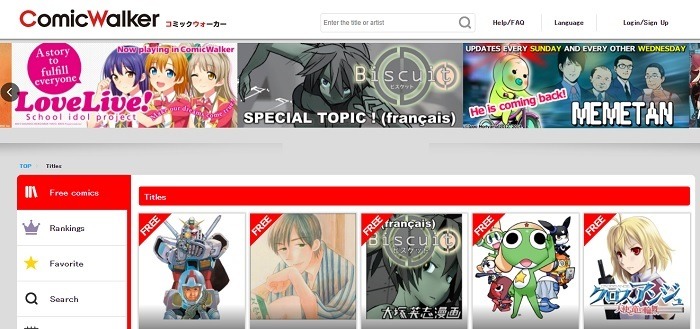 Los mejores sitios para leer manga online Comicwalker