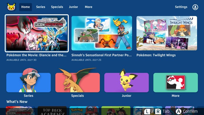 Mejores aplicaciones para Nintendo Switch Pokemon Tv
