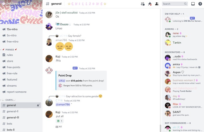 Mejores servidores de Discord Chillzone