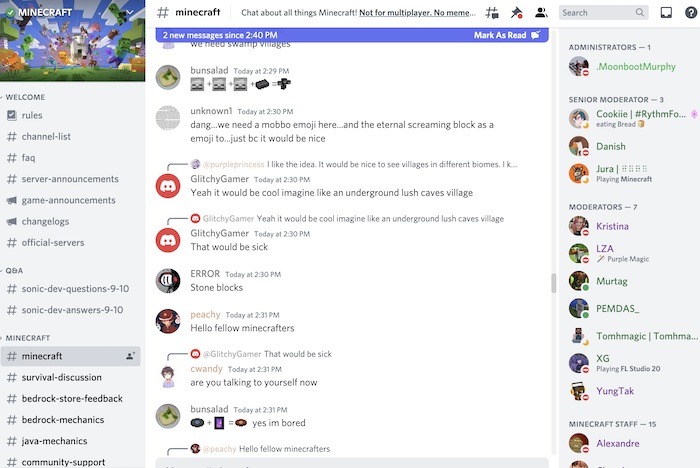 Los mejores servidores de Discord Minecraft