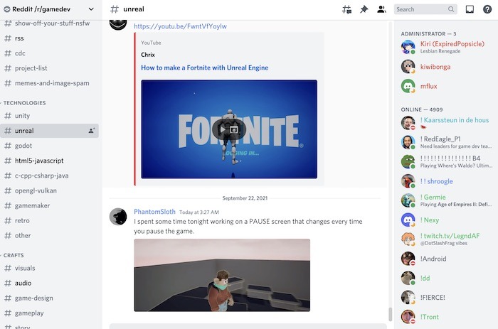 Los mejores servidores de Discord Gamedev