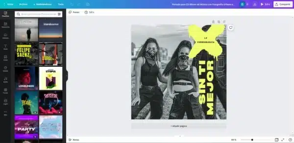 crear caratulas cd gratis - canva