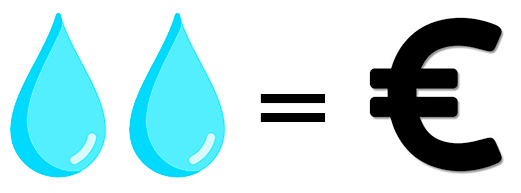 Ilustración precio de consumo de agua