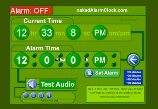 Naked Alarm Clock