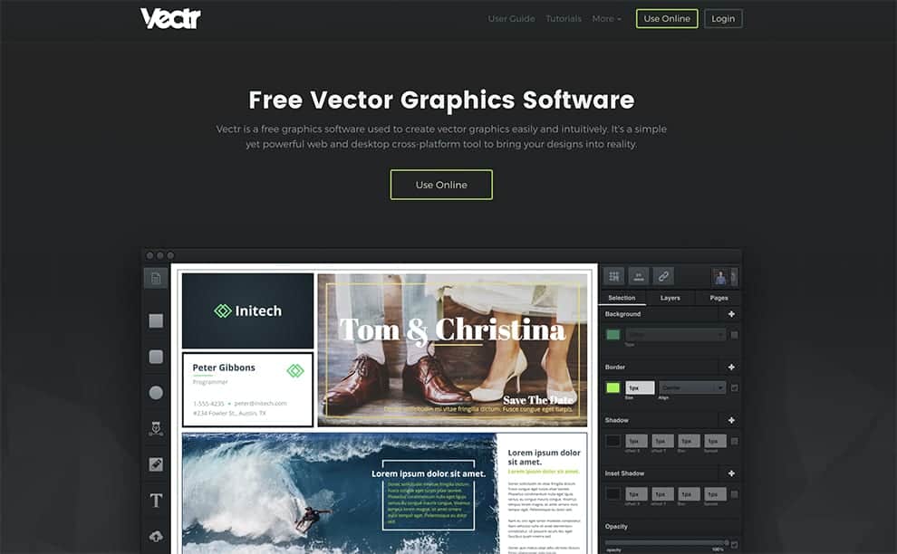 Vectr - Software gratuito de gráficos vectoriales