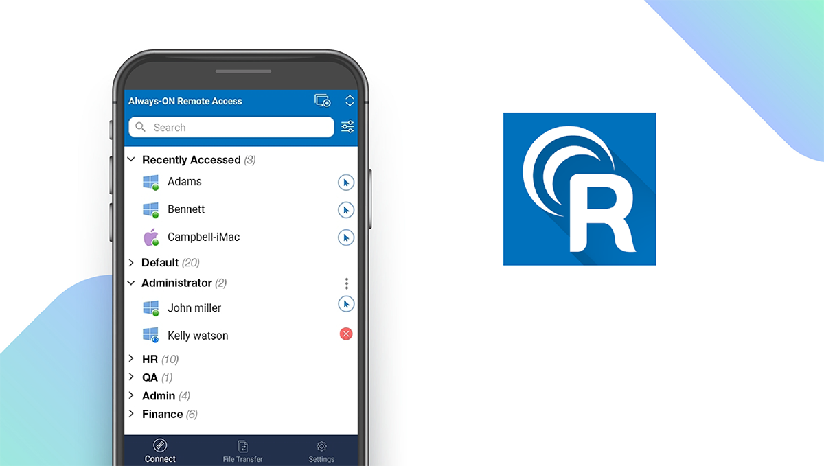 Función de la aplicación RemotePC