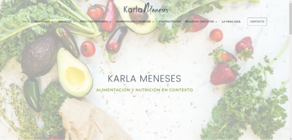 Karla Meneses - Mejor nutricionista online