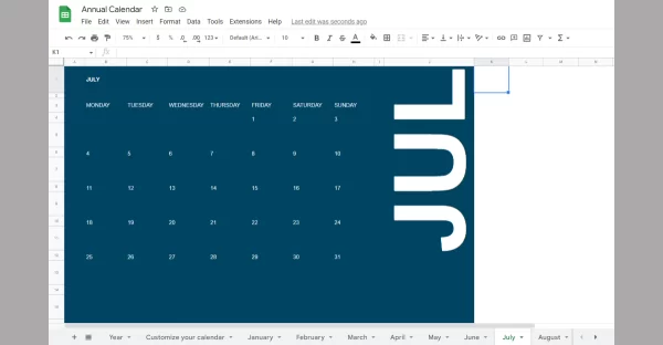 calendario mensual google