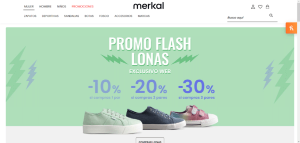 mejor tienda de zapatos online merkal