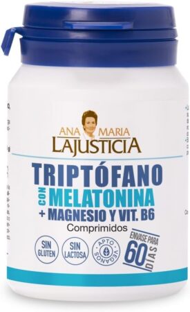 6 mejores suplementos de melatonina 38 Triptófano con Melatonina Magnesio Vitamina B6 de Ana Maria Lajusticia