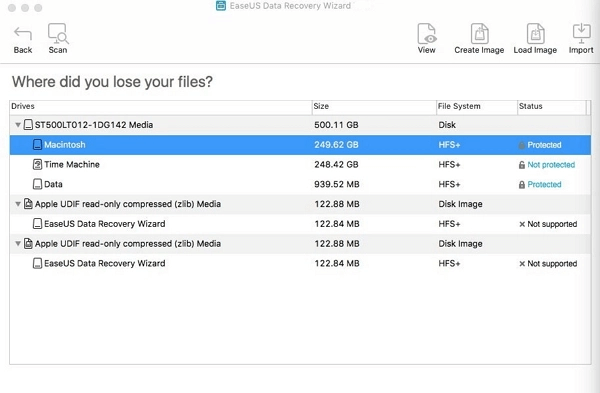 EaseUS Data Recovery Wizard para Mac